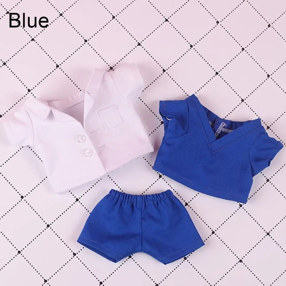 

1 комплект, 3 цвета для кукол-идолов, хирургическая форма доктора, шорты, топы, белое пальто, наряд, одежда для кукол 20 см, плюшевая одежда для кукол