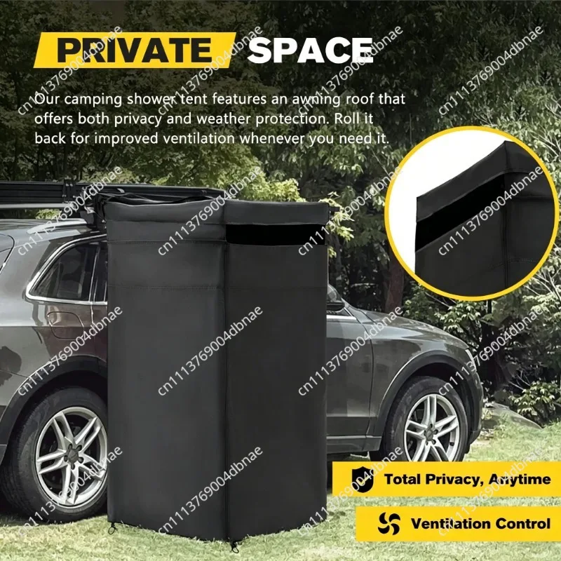 Sandpit Industrial Simple Setup Adjustable Height Car Camping Shower Tent Awning Car Side Shower Tent Toilet Bath Tent