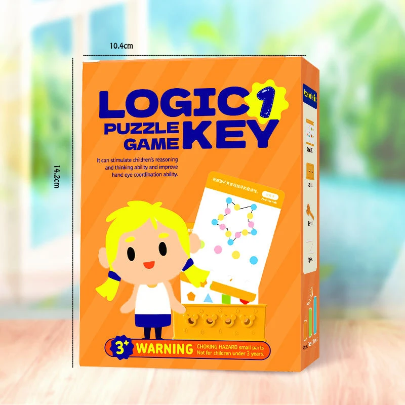 1 комплект игровых карт-головоломки Logic Key