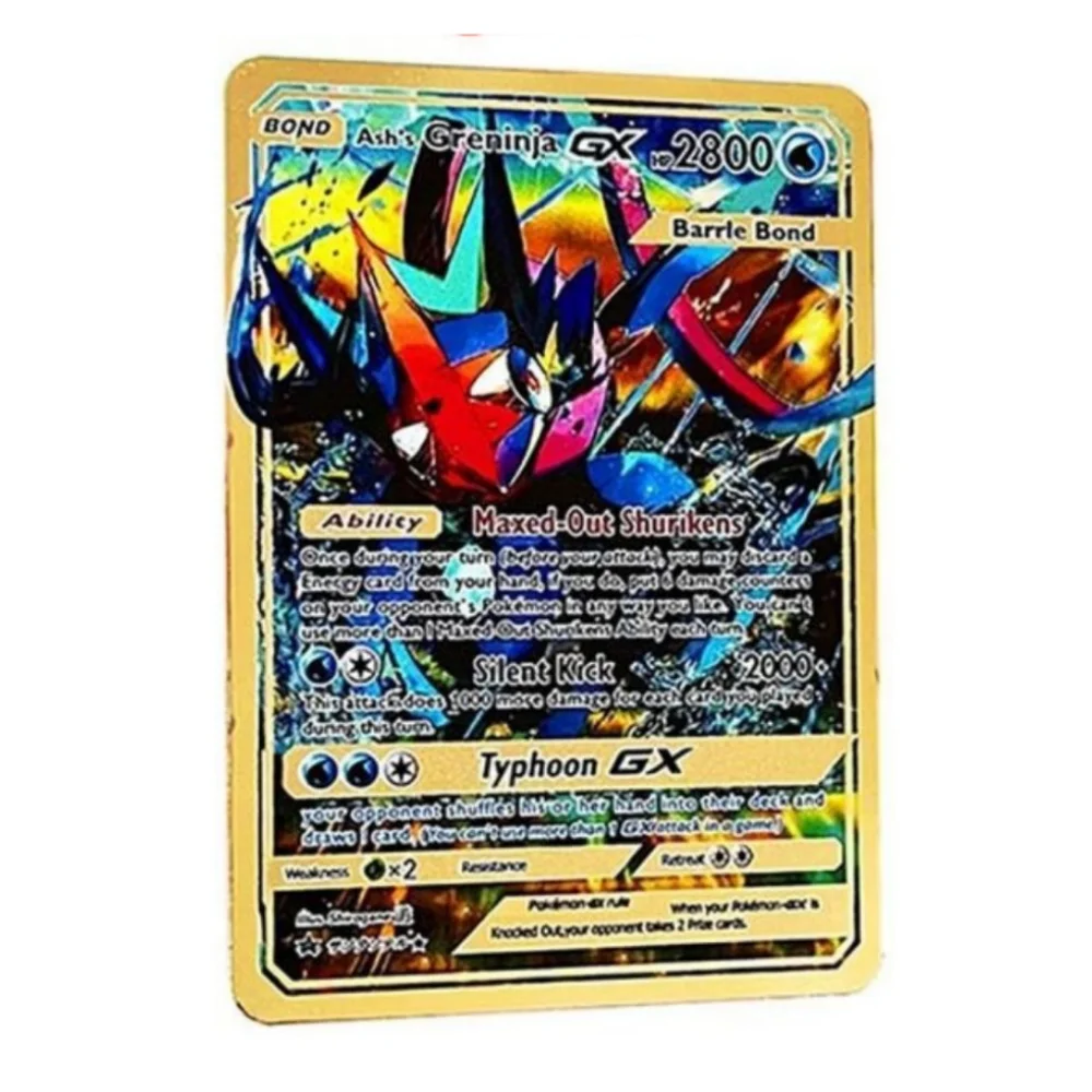 10000 point arceus vmax pokemon metal cards DIY card pikachu charizard golden limited edition kids gift game collection cards