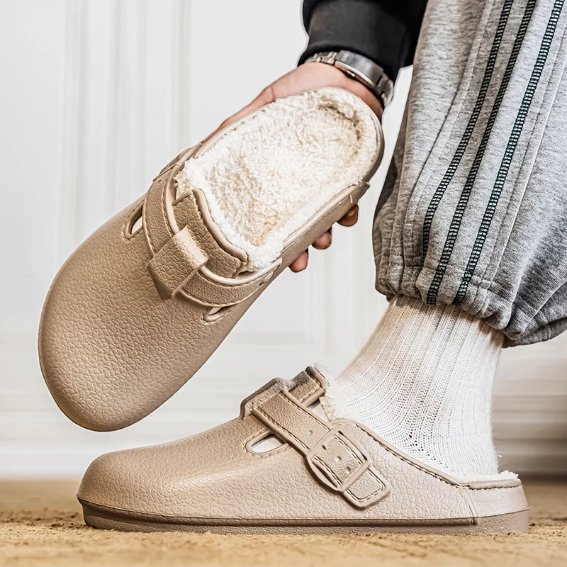 

Men's Slippers Women Winter Flat Indoor Couple Slippers Women Casual Shoes Fur Warm Slippers Men's Slippers