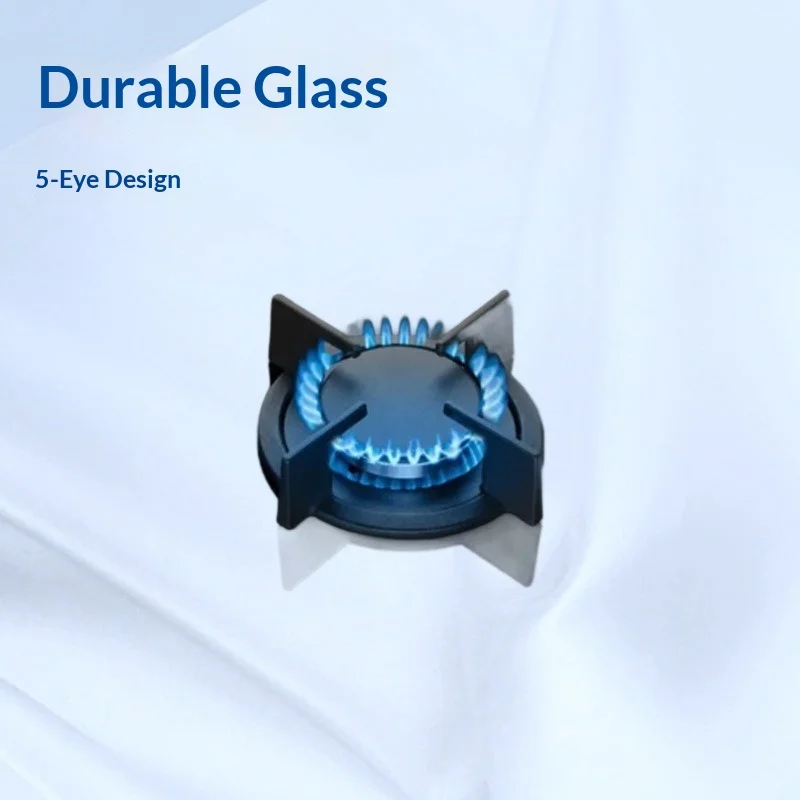 Cooker Wholesale Household Kitchen Four-head Tempered Glass Gas Stove Embedded Energy-saving Three Gas One Electric Qdzh-01