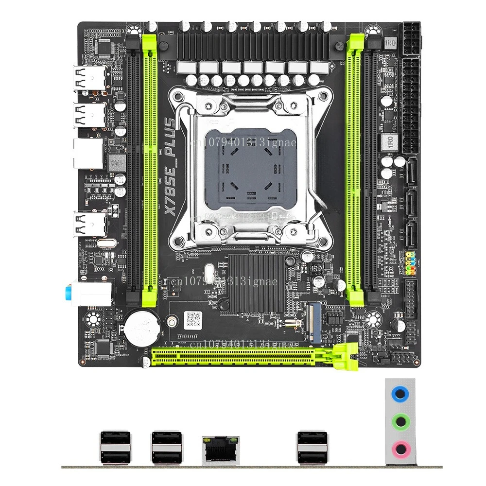 X79SE PLUS computer main board 2011 pin support Zhiqiang E5 dual channel D3 with M.2