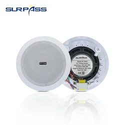 6.5inch 40W Ceiling Speaker Coaxial Passive Speaker Broadcast Loudspeaker Background Music Sound System for Hotel Subway Station