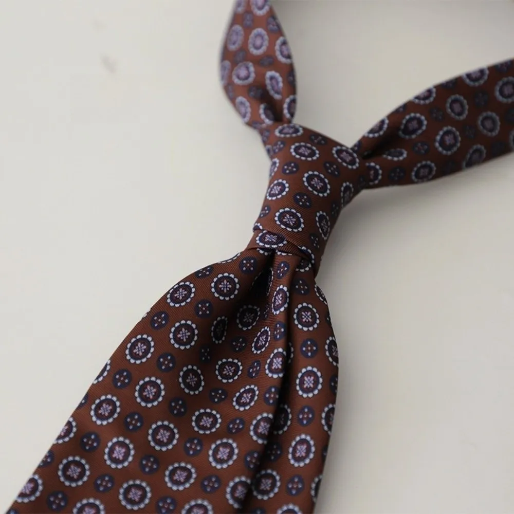 Modische Elegante Paisley-Krawatte 9cm Breit Polyester Bedruckte Krawatten Formelle Hemd-Accessoires Luxus-Krawatten für Studenten – Detail 5