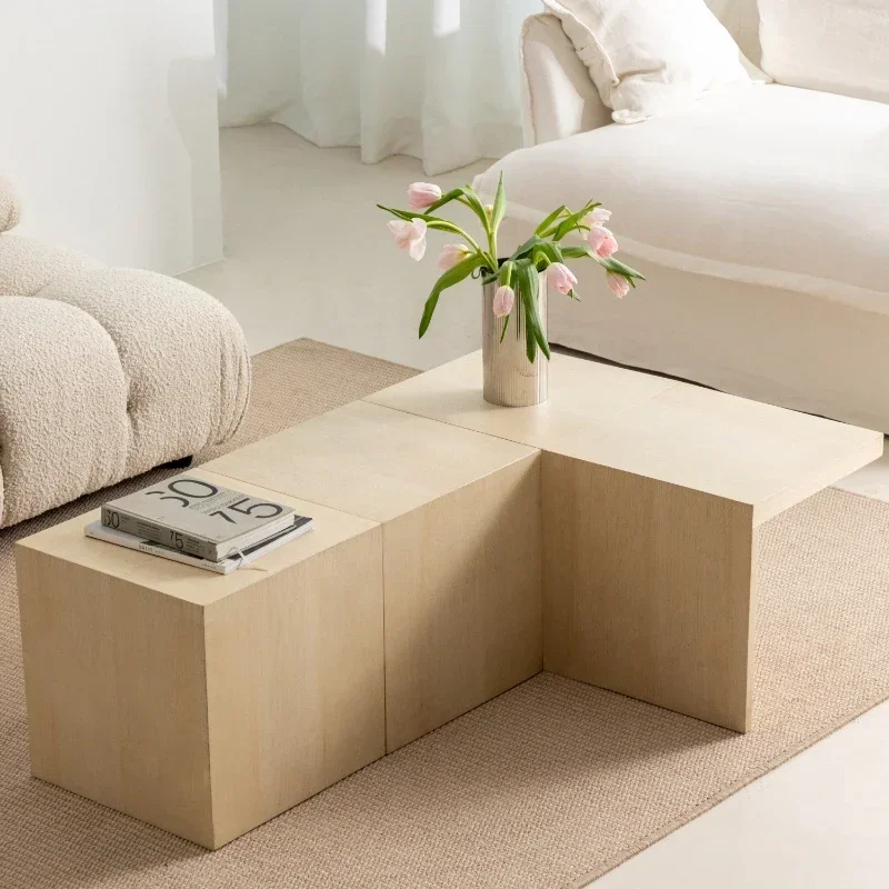 

Modern Simple Square Storage Table,Original Geometric Deformation Coffee Table,Creative Design Side Table, High-end Furniture