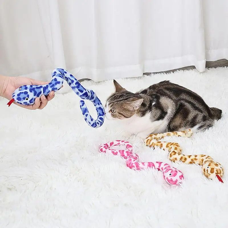 Catnip Snake For Cats Interactive Simulation Toy Cat Exercise Toy Cat Stimulating Toys Soft Plush Toy For Cats Kicking Chewing