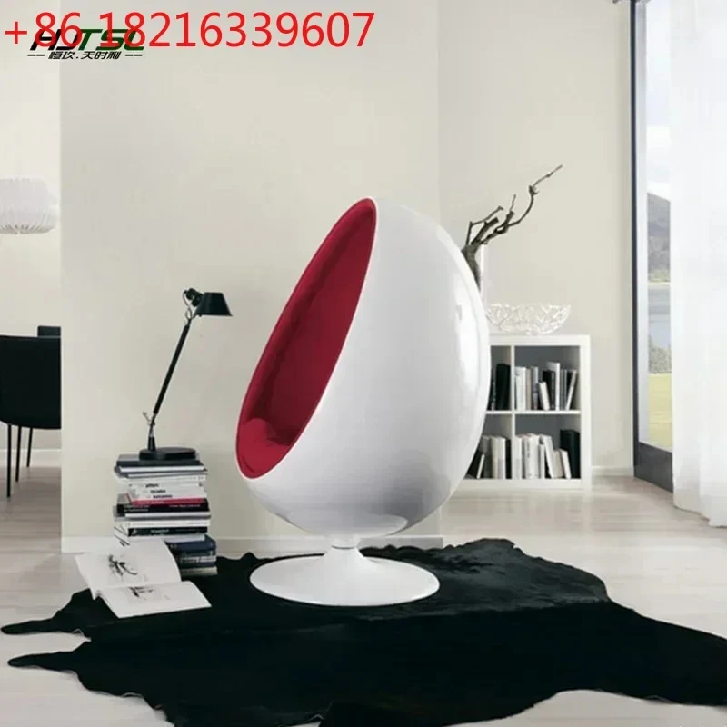 GY Nordic Living Room Single FRP Egg Chair FRP Shopping Mall Personality Pointed Ball round Leisure Creative Massage Armchair