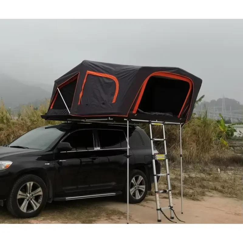 4-Person Size Aluminum Shell Car Roof Top Tent for Vehicles - view 5