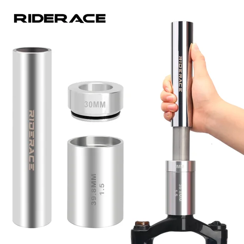 Herramientas de instalación de repuesto para horquilla delantera de bicicleta, herramienta de carrera de corona para auriculares, extensión de sistema de ajuste antideslizante para 28,6mm
