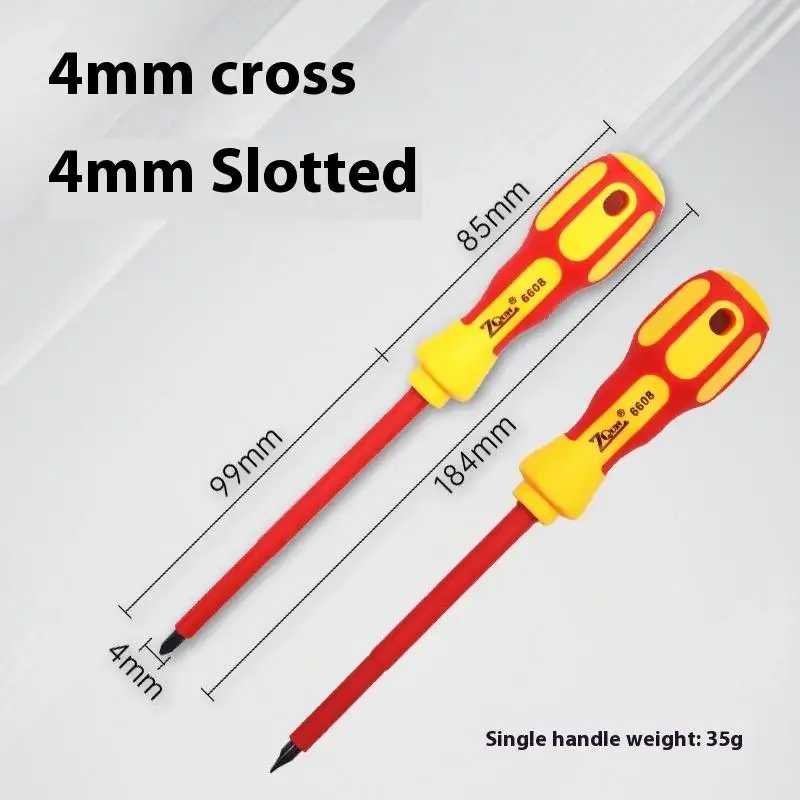 Insulated Screwdriver For Electrician Maintenance Hand Tools Multifunctional Electrician Cross Slotted Bits Magnetic Screwdriver