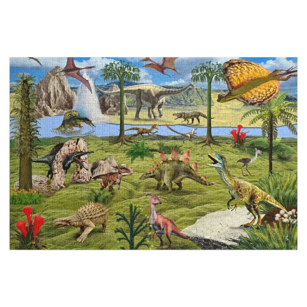 

Dinosaurs Jigsaw Puzzle With Personalized Photo Wooden Jigsaws For Adults Puzzle