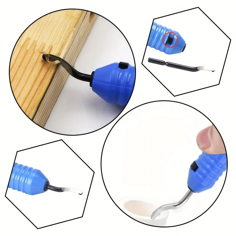 Recortador de bordes de desbarbado manual, raspador, recortador de bordes, herramienta de recorte profesional para eliminar bordes de residuos