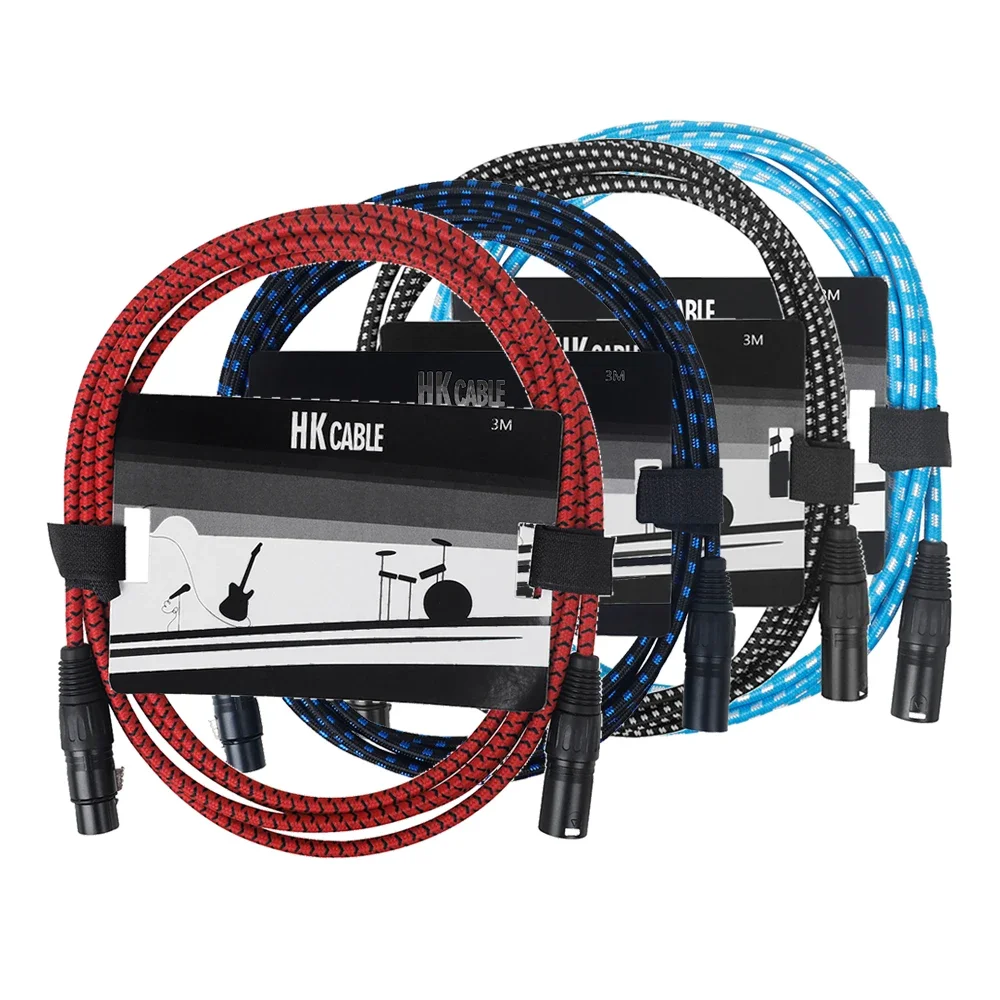 Cable de conexión de audio de 3 m Adaptador XLR Micrófono Línea de conexión de audio HK · LADE GT130XLR Reducción de ruido de rendimiento de guitarra