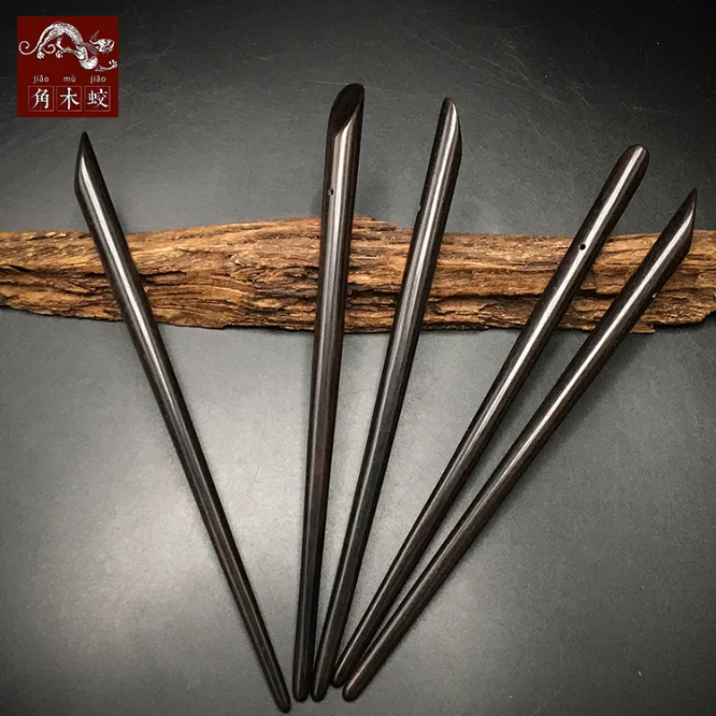 

Ebony with holes, classical ethnic style fine purple sandalwood hairpin