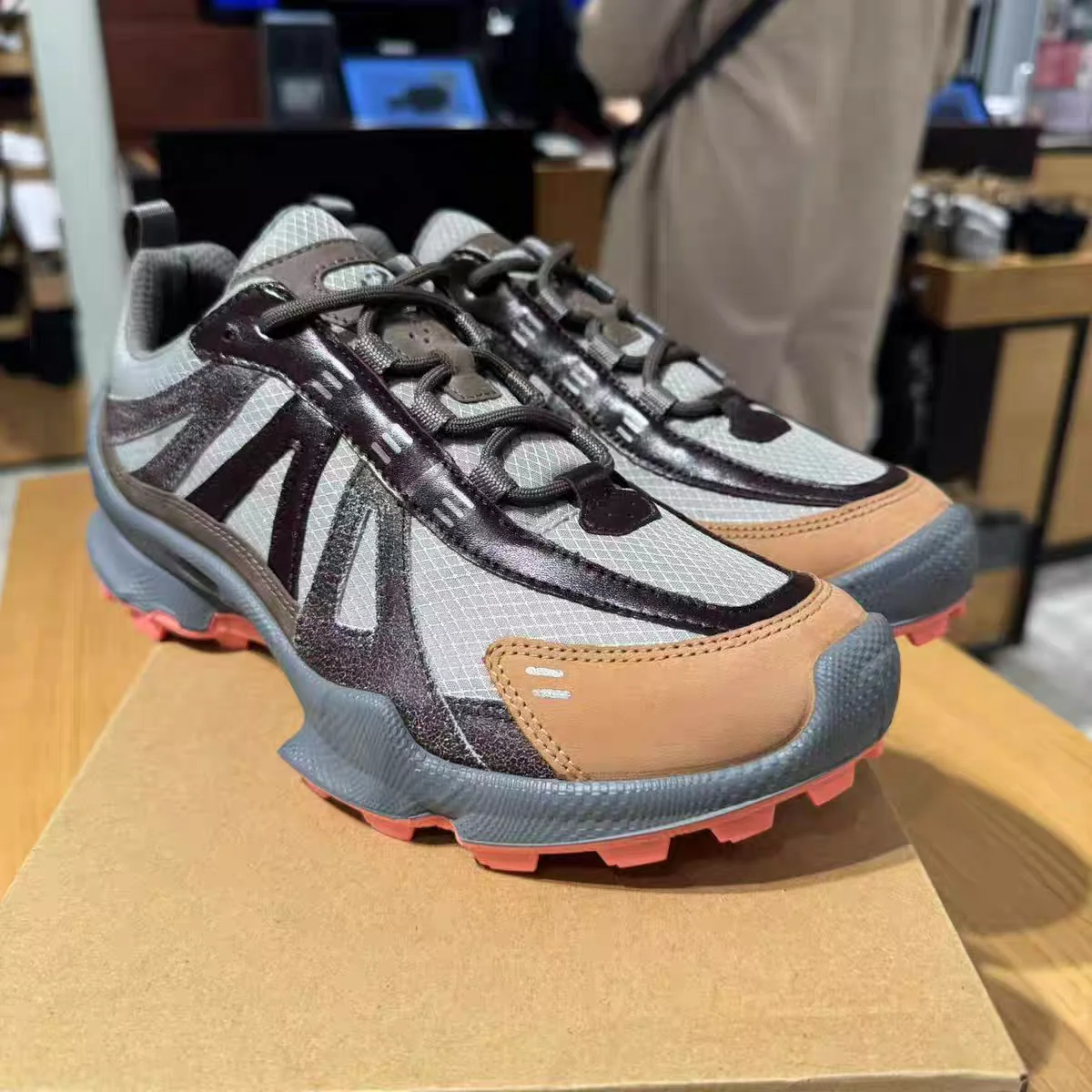 

Мужские повседневные кроссовки из воловьей кожи, дышащие оксфорды, походная обувь в форме инъекций с поддержкой свода стопы