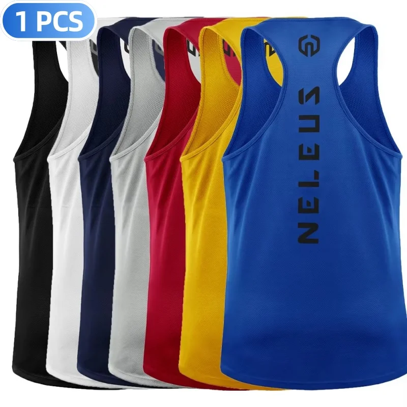 1PC Adult Men Women Running Outdoor Shirts Tight Gym Tank Top Fitness Sleeveless T-shirts Sport Exercise Basketball Vest Clothes