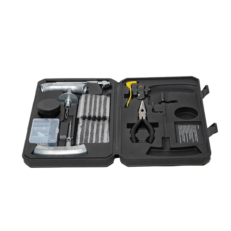 Hard Case Tire Repair Kit/Complete Tools/Quick Repair/Easy to Carry/Emergency Rescue