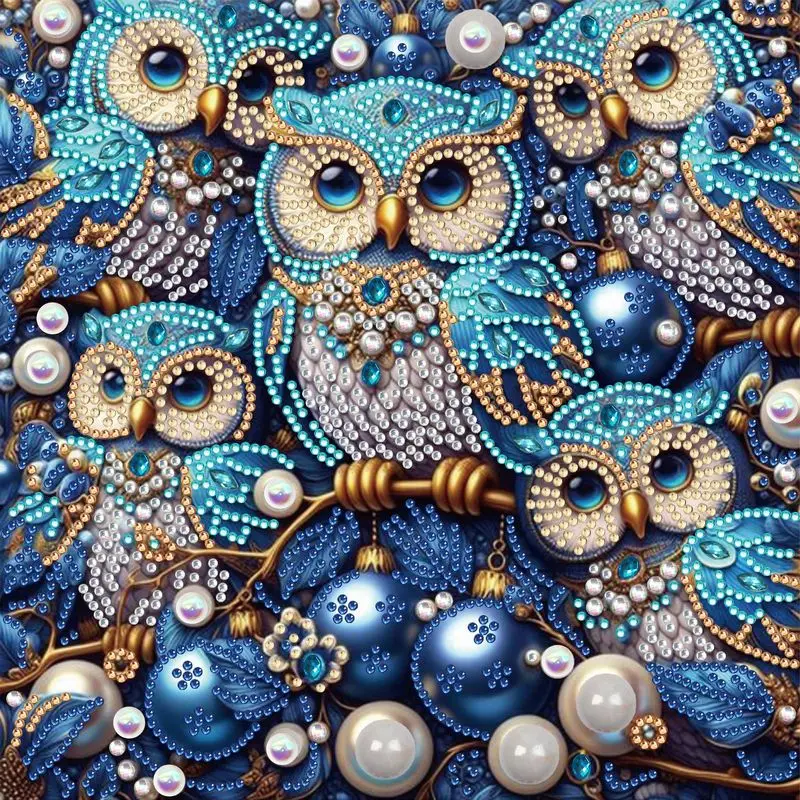 

GATYZTORY Special Shape 5D DIY Diamond Painting Owl Animals Round Diamond Embroidery Mosaic Picture Rhinestone Art Wall Decor