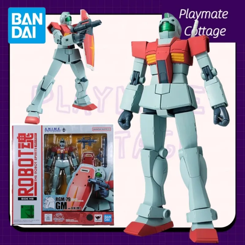 

In-Stock BANDAI Genuine GUNDAM Anime Figure THE ROBOT SPIRITS RGM-79 GM Ver.A.N.I.M.E. Finished Goods Model Joints Movable Toy