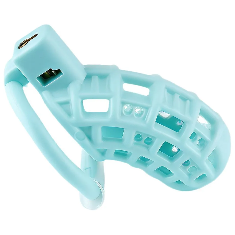 New Green Mesh Chastity Cage High Quality Male Cock CB Lock Anti-cheating Abstinence Restraint SM Bondage Adult Sex Toys Gays