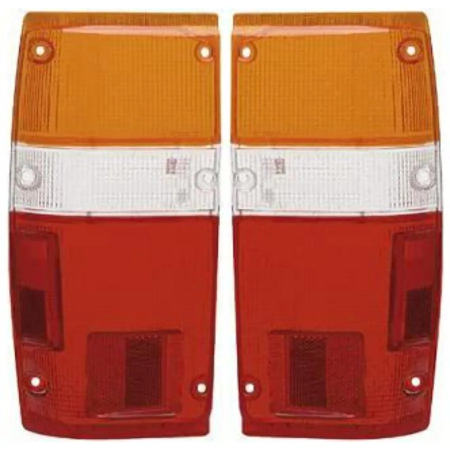 

Tail Light Lens SET Compatible with 4Runner 1984-1989 Pickup 1984-1988 Driver and Passenger Side Mini Plastic Black Replacemen