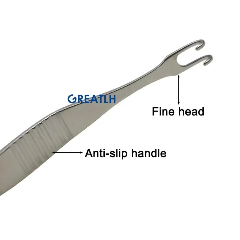 GREATLH Nose Shaping Pull Hook Nasal Cavity Pull Hook Rhinoplasty Instrument Stainless Steel Plastic Tool