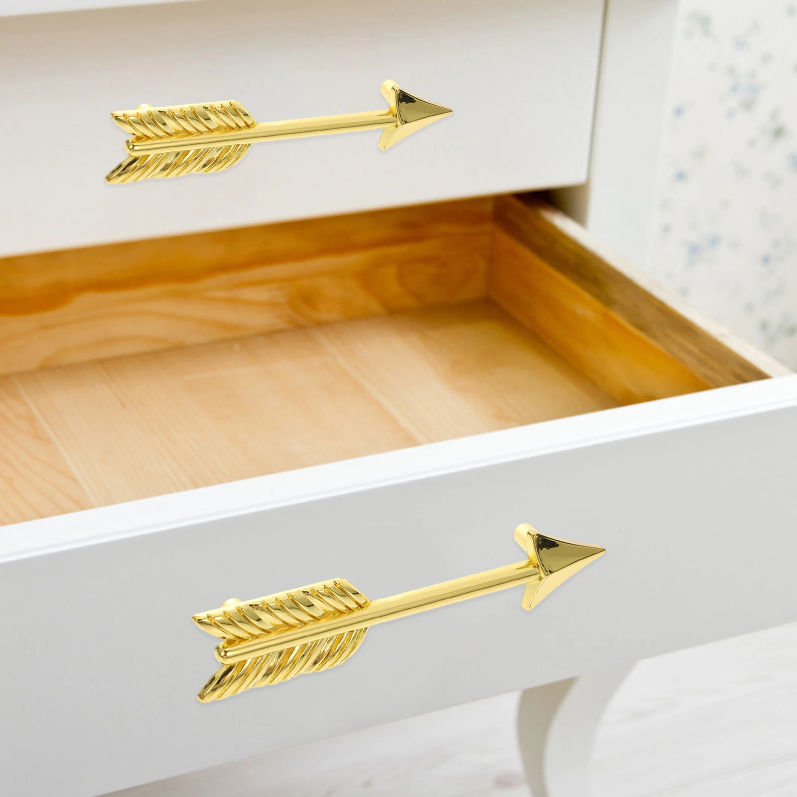 

4 Pcs Arrow Shape Drawer H Black Gold Cabinet Pulls Wardrobe H les Cupboard Closet Zinc Alloy Durable Hardware