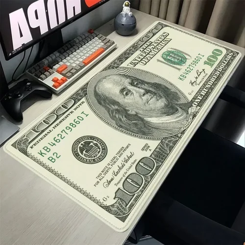 달러 마우스 패드 게이머 책상 액세서리, 사무실 게임용 PC 쿠션 매트, Mausepad 애니메이션 컴퓨터 테이블, 대형 매트 설치 러그, 인기 판매 