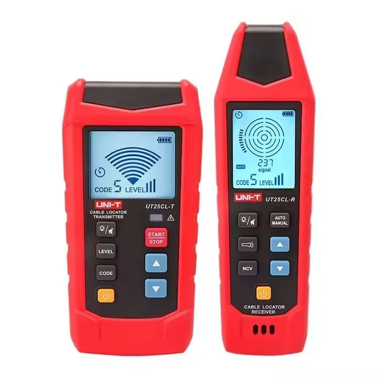 UNI-T UT25CL Handheld Cable Locator Detects Conductors Identifies Interruptions Short Circuits Traces Underground Cables