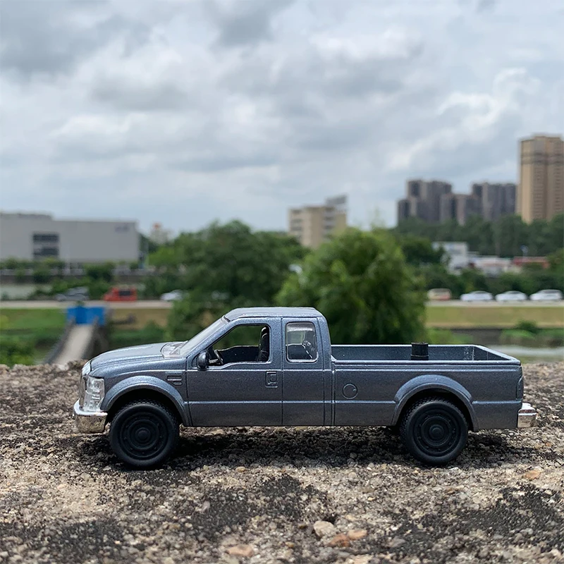 Diecast 1:43 Scale Pickup F250 Simulation Alloy Car Model Static Display Collectible Gift Ornaments Toy Souvenir