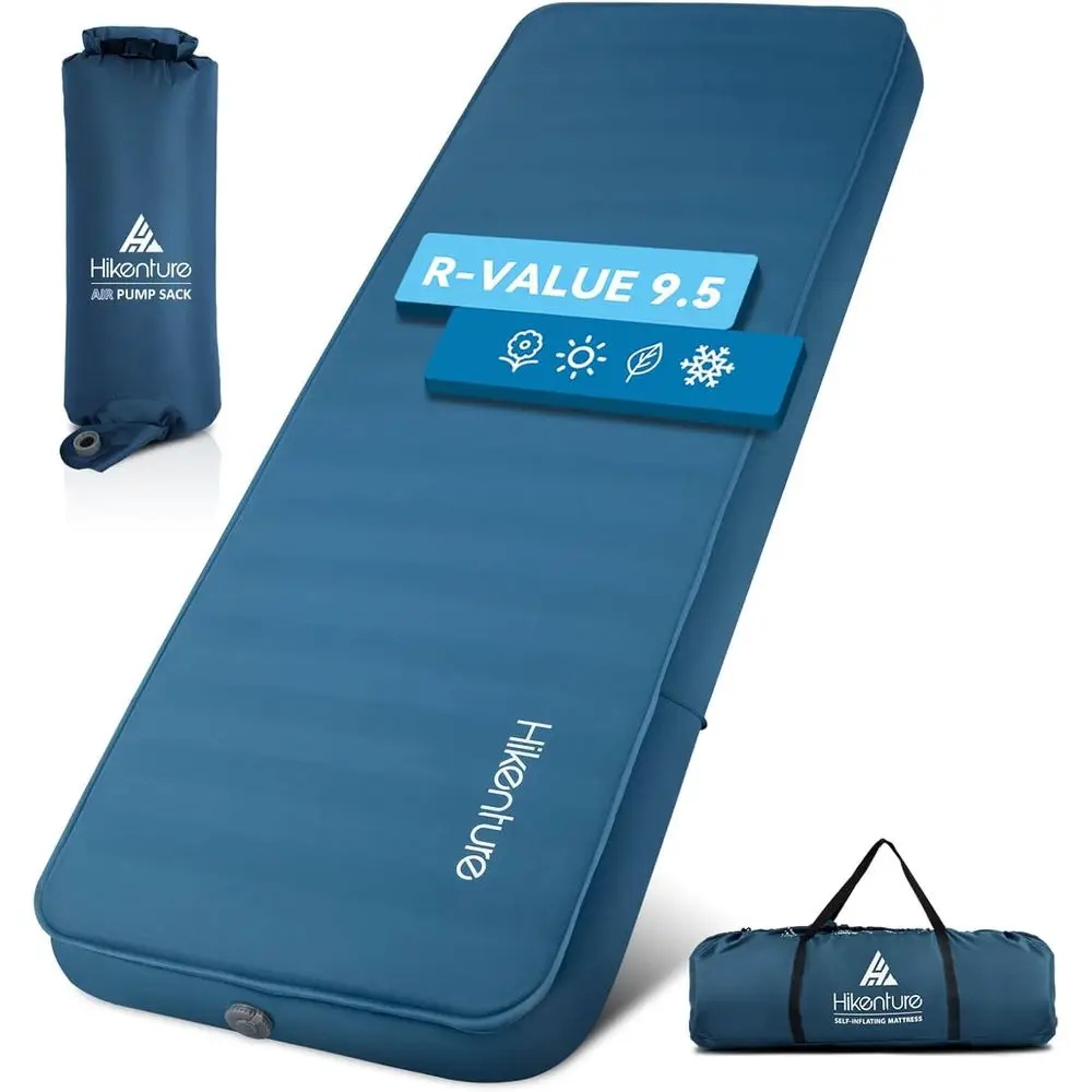 

4-Inch Thick Insulated Sleeping Pad with Pump Sack for Comfortable 4-Season Camping