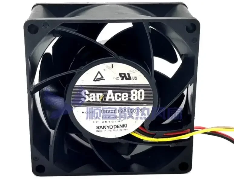 

Ltsf For SANYO DENKI 9HV0812P1G015 DC 12V 3.4A 80x80x38mm 4-Wire Server Cooling Fan8cm