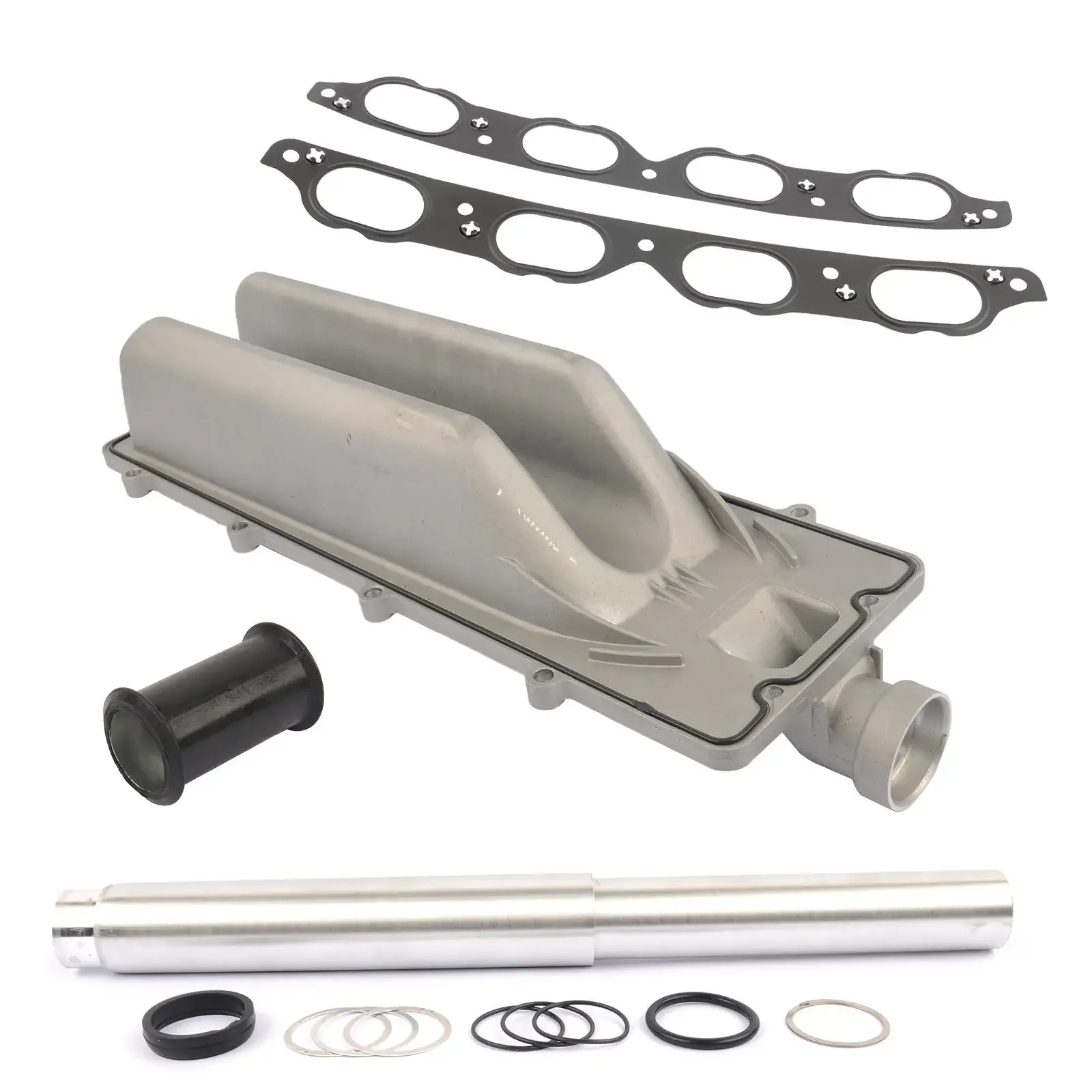 AP03 For BMW X5 4.4L 4.8L V8 Valley Pan+Collapsible Coolant Transfer Pipe Repair Kit view 5