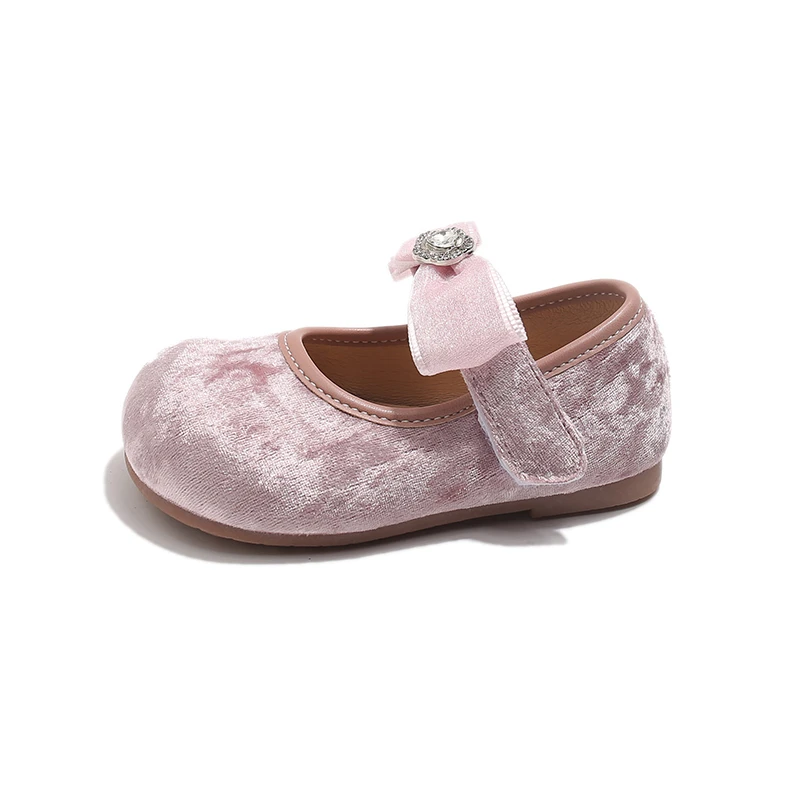 

Spring New Girls' Leather Shoes Butterfly Bow Girl Princess Shoe Soft Soled Girls Shoe Child Performance Shoe Fashion Kids Shoes