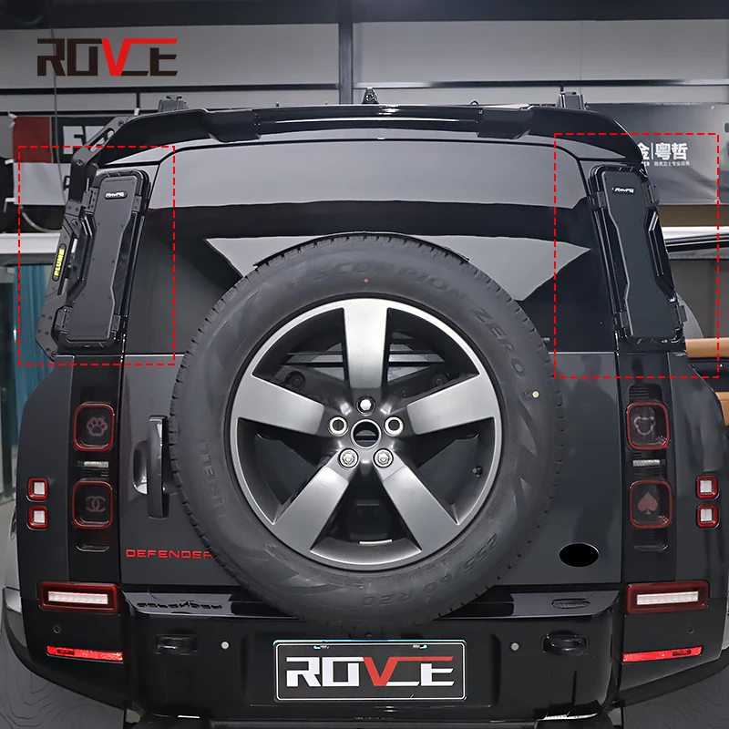 ROVCE-Kit de expansión, caja de almacenamiento de pilar D para accesorios Land Rover Defender 90/110/130 L663 2020-2024