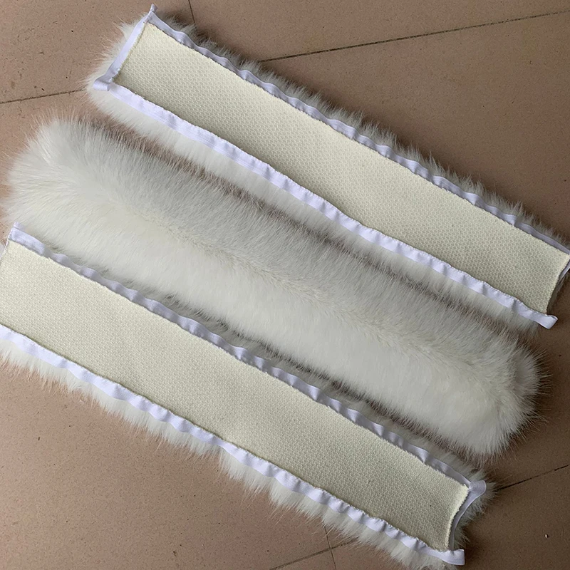 1m Artificial Fur Widen White Ribbon Sewing for Trim Clothes Accessory Faux Fur Strips Cuffs DIY Fluffy Garment Coat Decoration