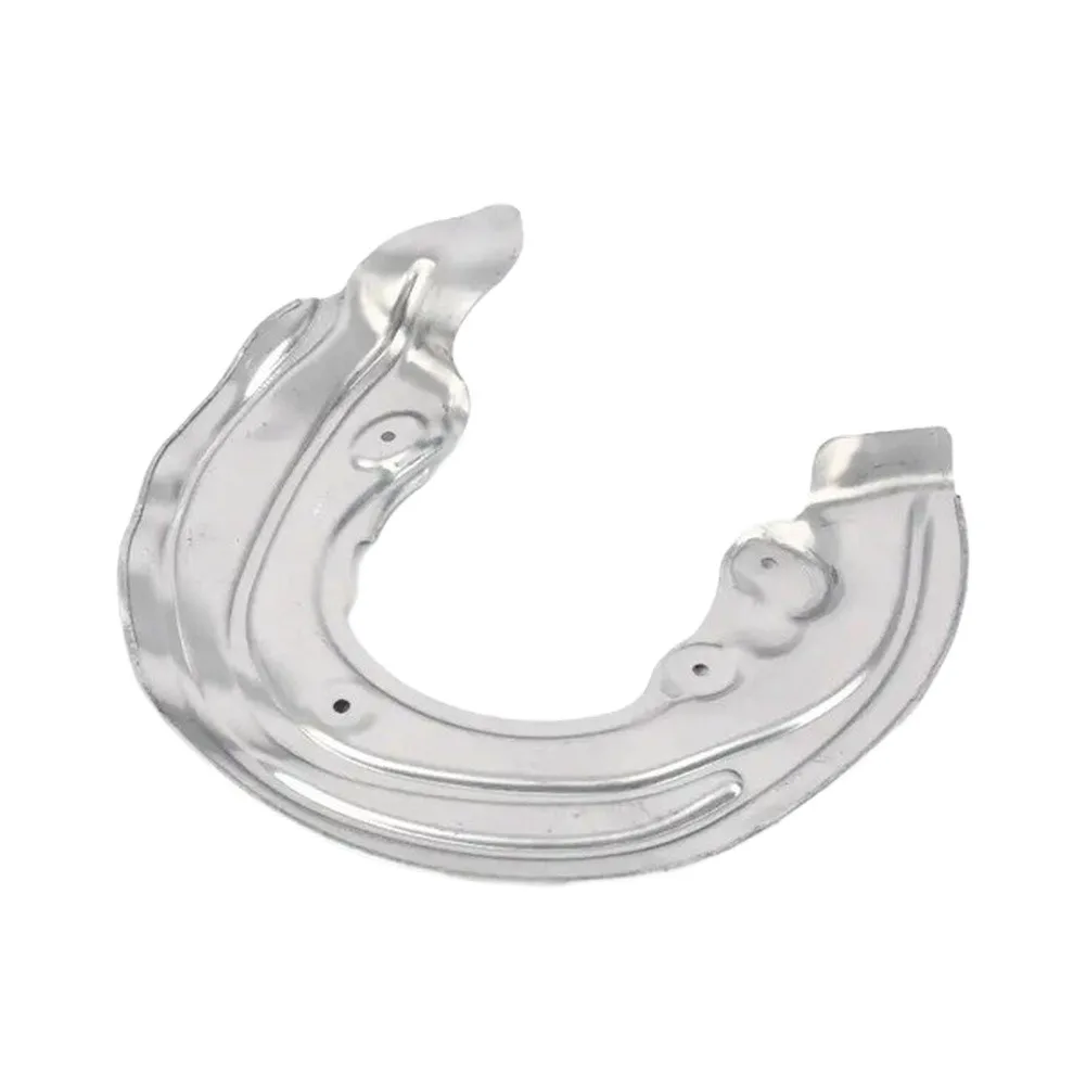 Wheel Hub Guard Brake Dust Shield for Brake for rotor Protection Stamped Metal Sheet Cut-out Layout Silver Finish