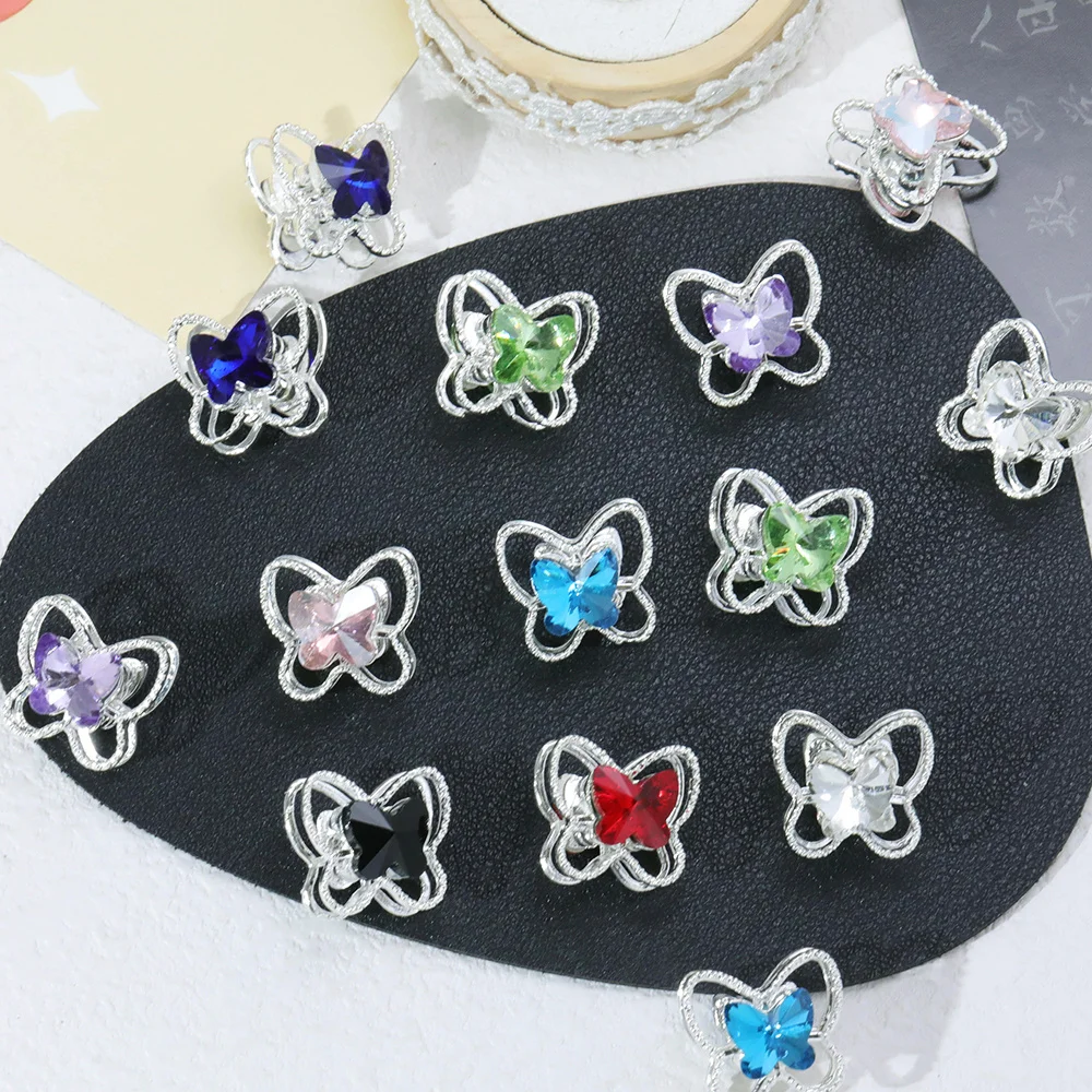 

Cordial Design 50Pcs 16*17MM Hand Made/DIY Alloy Beads/Rhinestone Effect/Jewelry Findings & Components/Butterfly Shape #18591