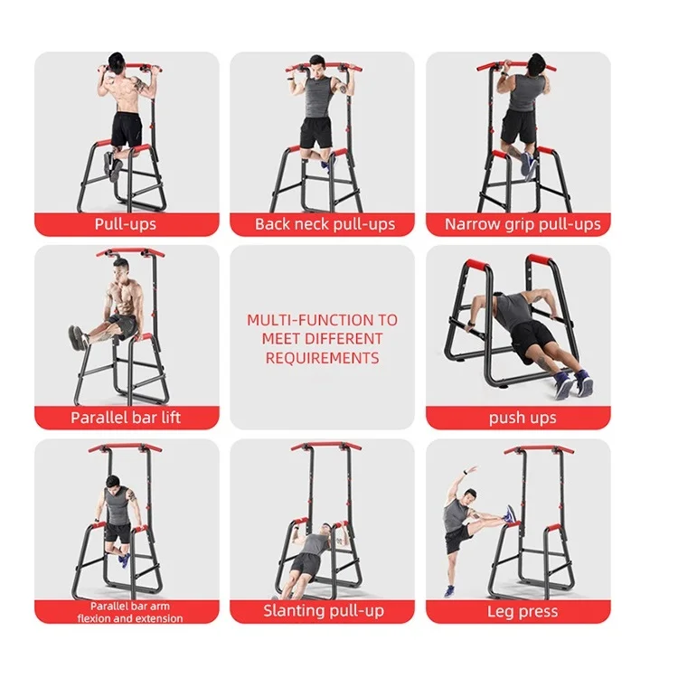 Factory Direct Fitness Equipment Parallel Bars Adjustable Chin up Bar Multifunction Pull up Bar for Home Gym Equipment Carton