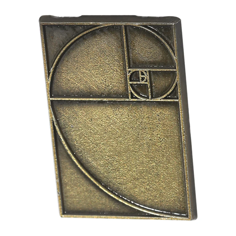 Mathematical Shape Brooch Boutonniere Pins Rectangle Geometry Badge Jewelry Science Camera Geometry-themed Enamel Metal School