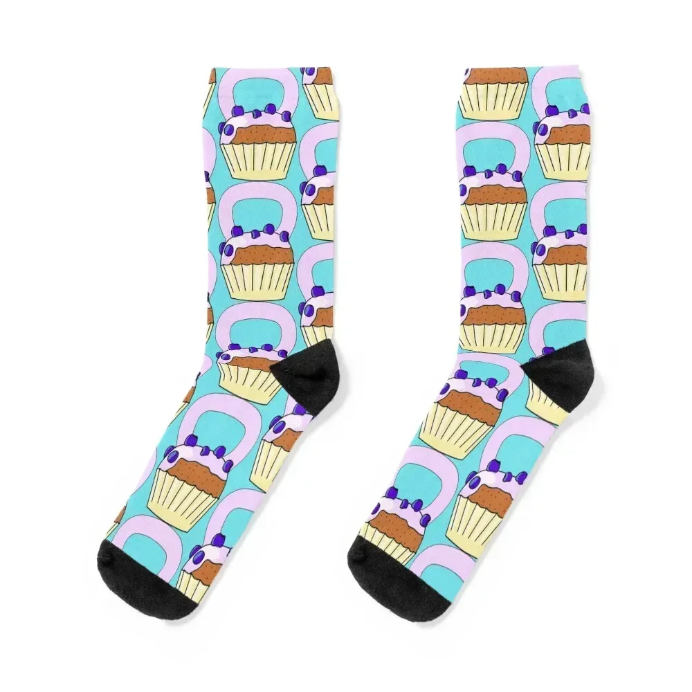 

Cupcake Kettlebell Unisex T-Shirt Training Weightlifting Weights Crossfit Socks man anti-slip luxe Ladies Socks Men's