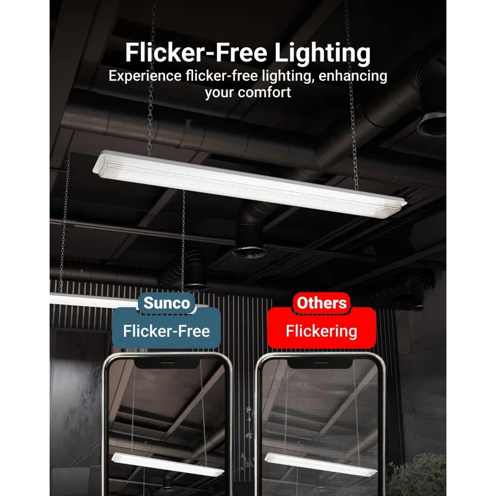 Sunco 30個入り T8 LED 4フィート チューブライト、バラストバイパス、5000K デイライト、15W、クリアカバー、レトロフィット、シリコン