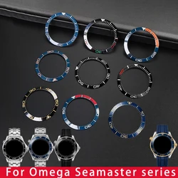 Ceramic Bezel Calibration ring For OMEGA SEAMASTER 38 40mm outer ring of the dial quarter orange dial Watch accessories movement