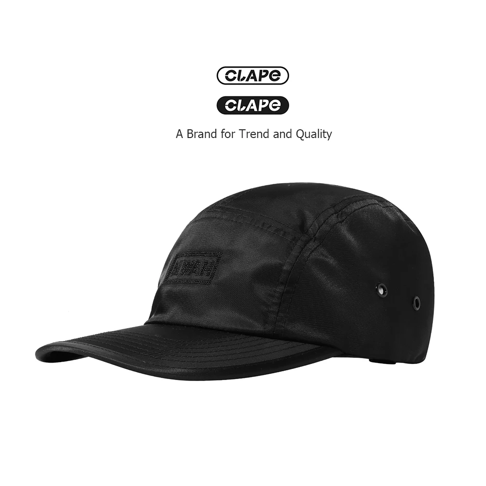 

Clape 5 Panel Baseball Cap Unstructured Dad Hat Waterproof UV Protection Sun Cap Hiphop Street Style Snapback Cap