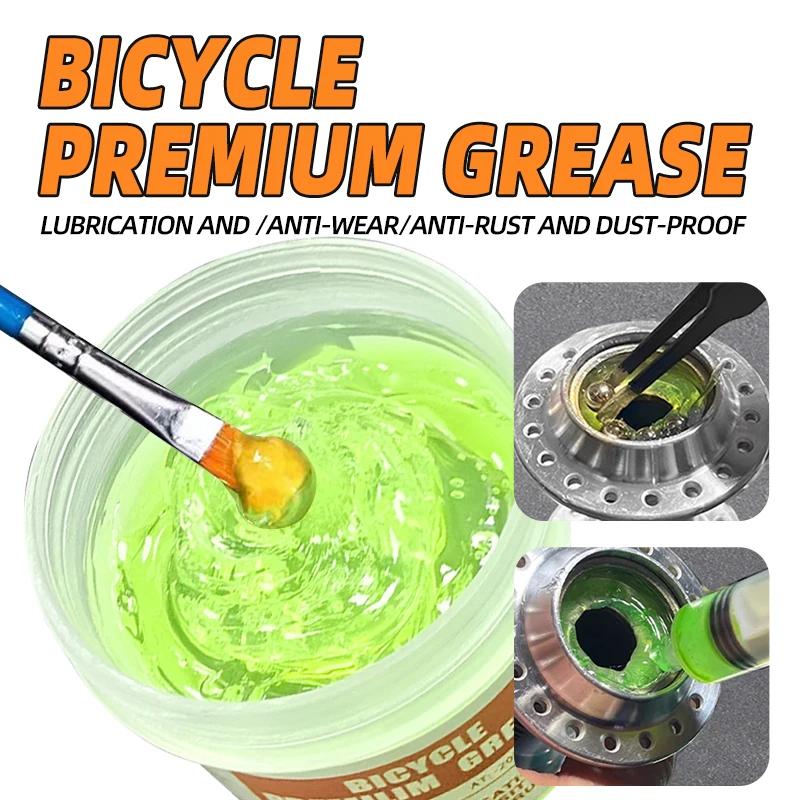 Grasa Premium para bicicleta, 50g, grasa lubricante para cojinetes de Motor, cuenco para Pedal de eje medio, lubricante de mantenimiento de grupo para bicicletas de montaña y carretera