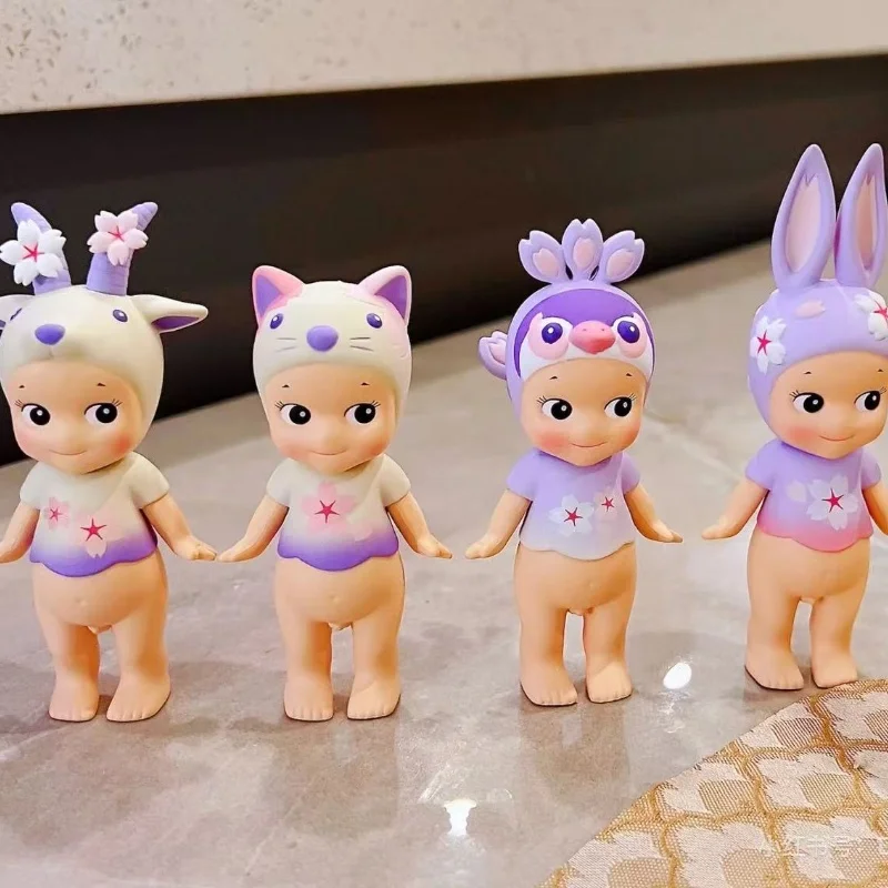 

Sonny Angel Mini Figure Cherry Blossom Series Night Version Rabbit Surprise Blind Box Tideplay Fans Toy Cure Doll Birthday Gift