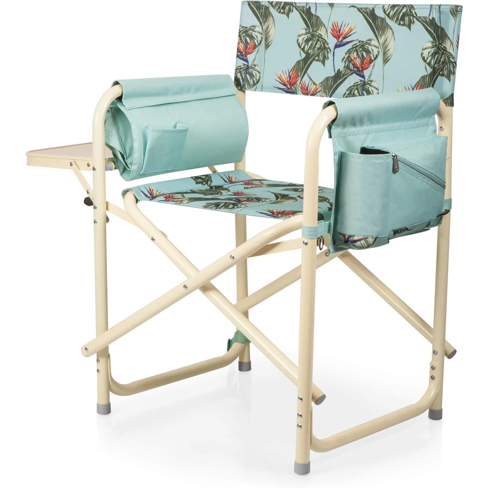 US Outdoor Directors Chair with Side Table - Beach Chair for Adults - Camping Chair with Table