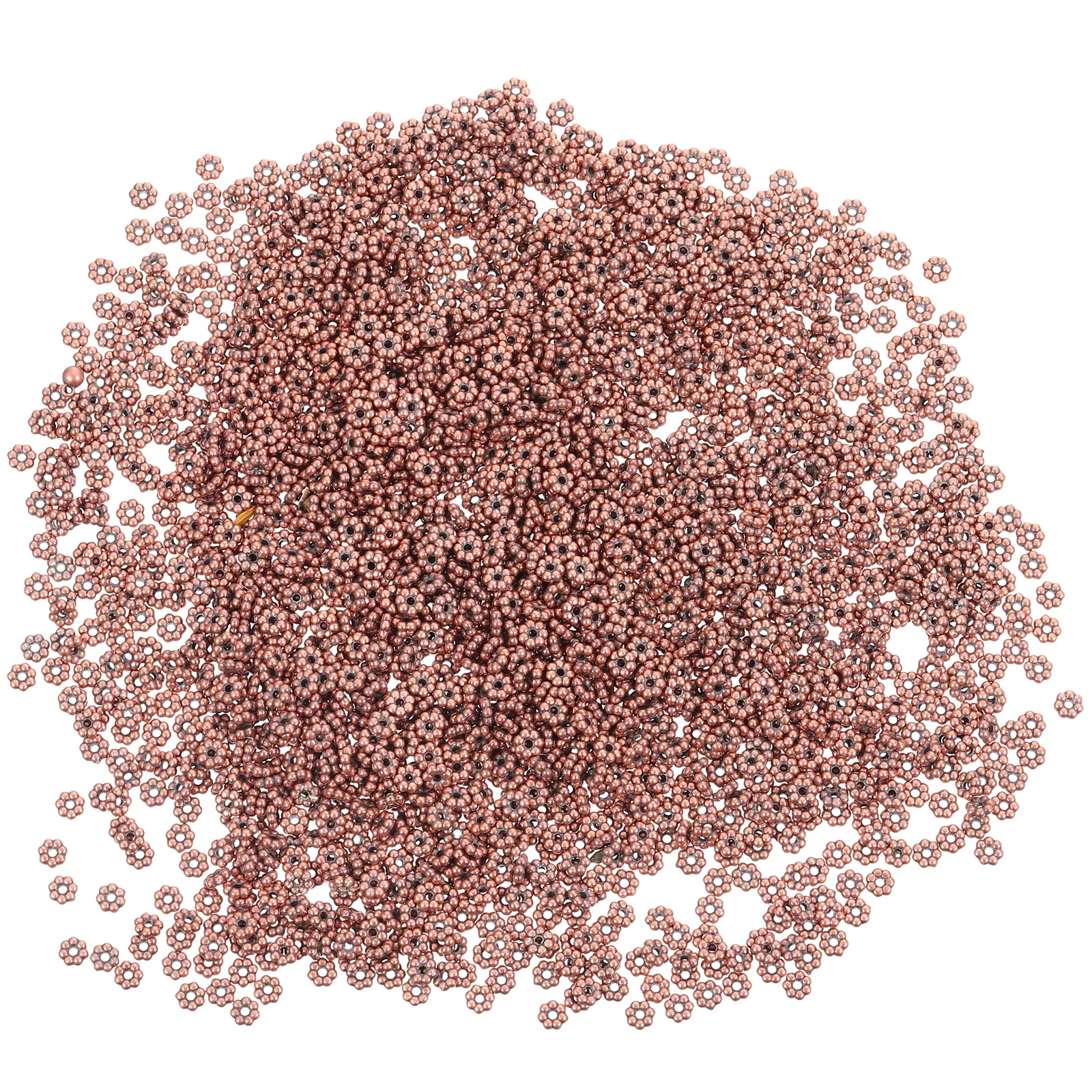 

2000 Pcs The Circle Flower-shaped Bead Jewelry Accessories Travel Beads Delicate Plastic Fancy for Making