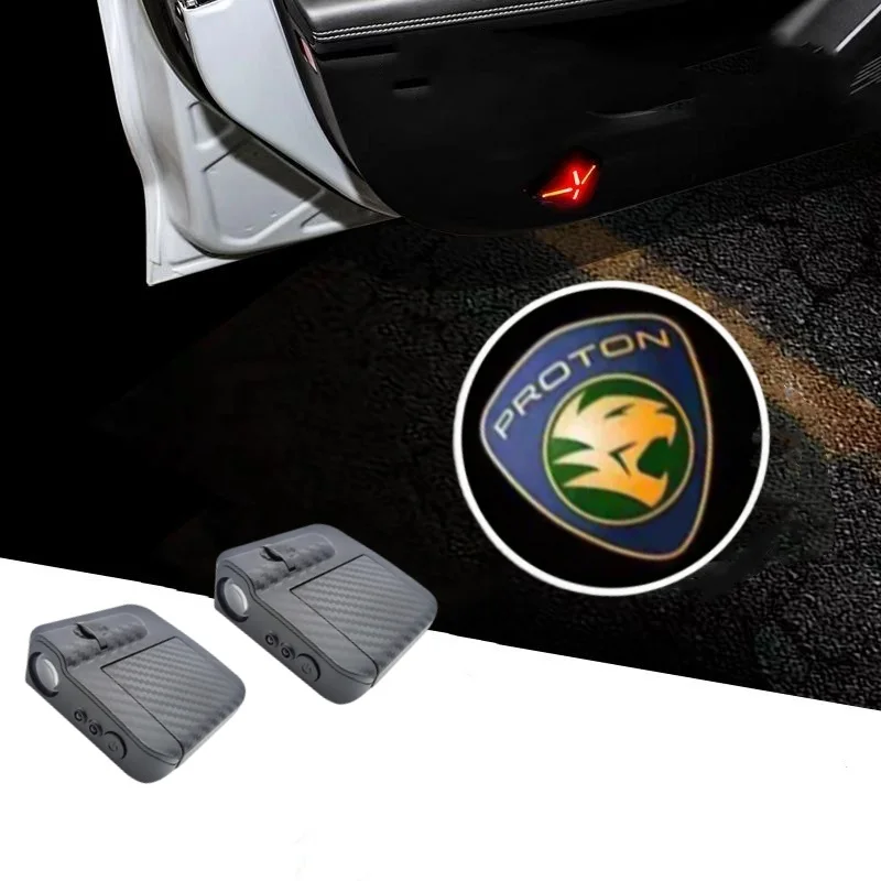 

Светодиодные приветственные огни двери автомобиля с логотипом Ghost Shadow, лампа проектора для Proton X50 X70 Saga Persona Preve Courtesy, аксессуары для ламп